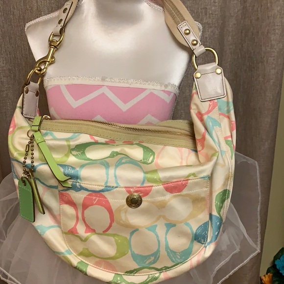 Coach Rainbow Shoulder Bag Vintage - Picture 1 of 7
